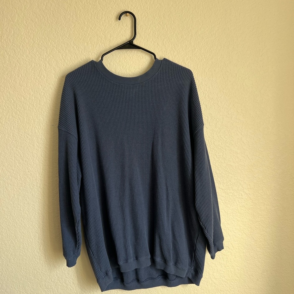 Cozy Blue Knit Sweater